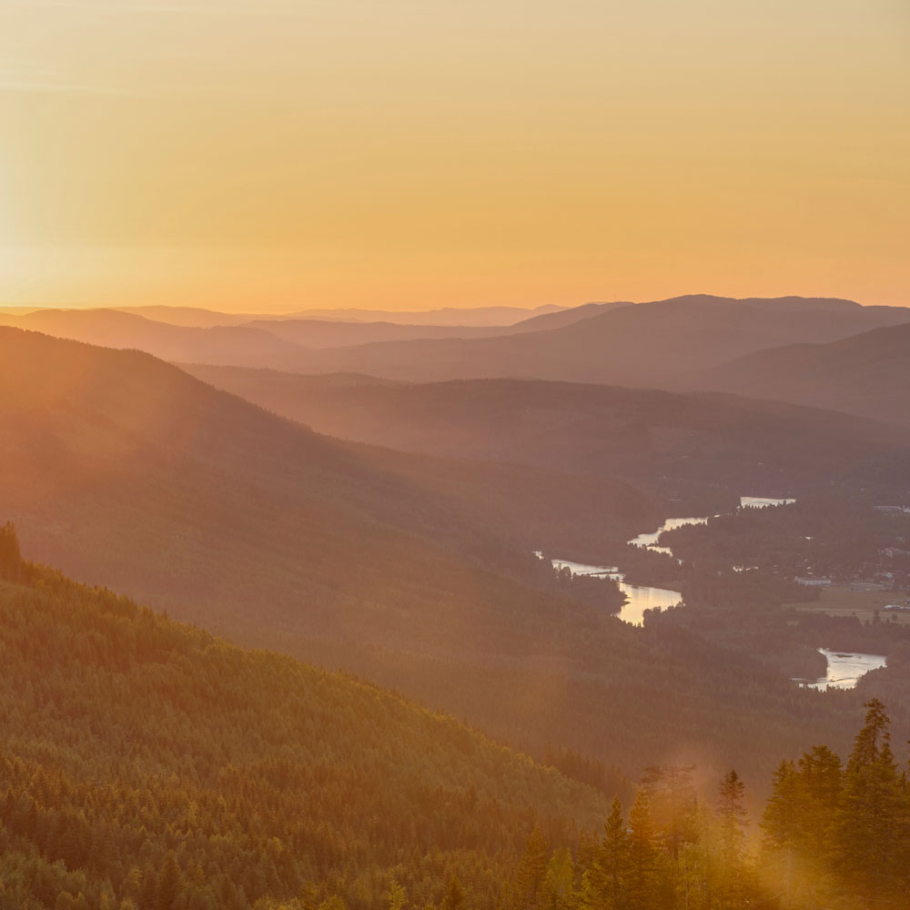 En solnedgång över värmland
